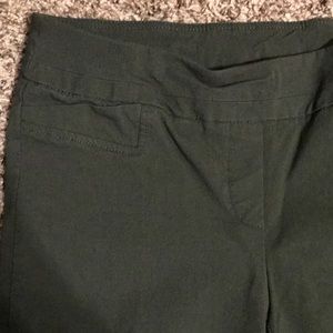 Sharagano Pants & Jumpsuits - Army green pull on dress pants. Super comfy!!! Sharagano Pants & Jumpsuits - Army green pull on dress pants. Super comfy!!!